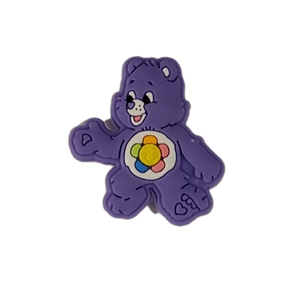 Purple Bear Croc Charm